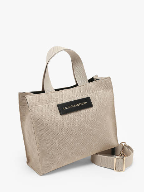 Handtas Print Lola casademunt Beige print 11 ander zicht 2